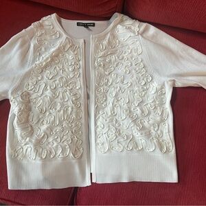 Cable & Gauge Ivory Knit Sweater